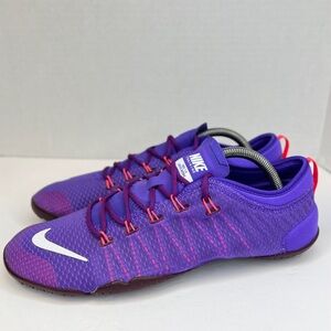 Nike Free 1.0 Cross Bionic‎ Womens Purp/Fiery Coral 641530-500 Sz 10 HIIT LKNW!